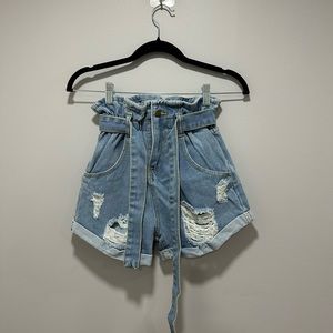 High-Waisted Jean Shorts